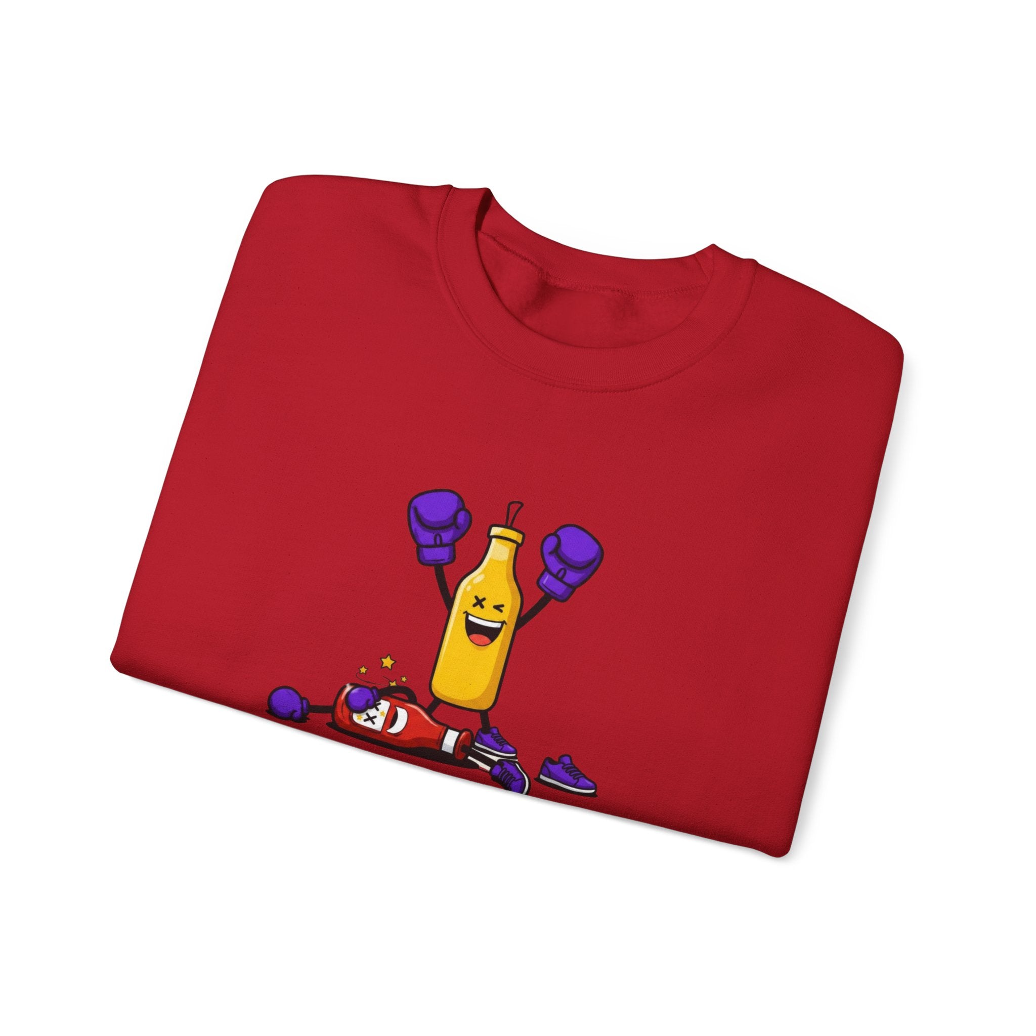 Mustard need to Ketchup xx.ultraviolet Boxing Bottle T-shirt | Funny Condiment Graphic Tee