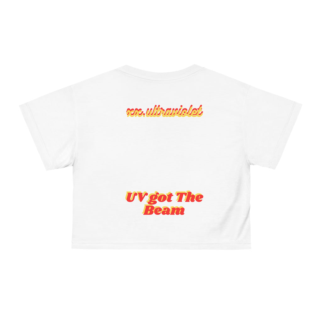 Mustard Ass Crop Tee — "Mustard Ass B***** Need to Ketchup" Graphic