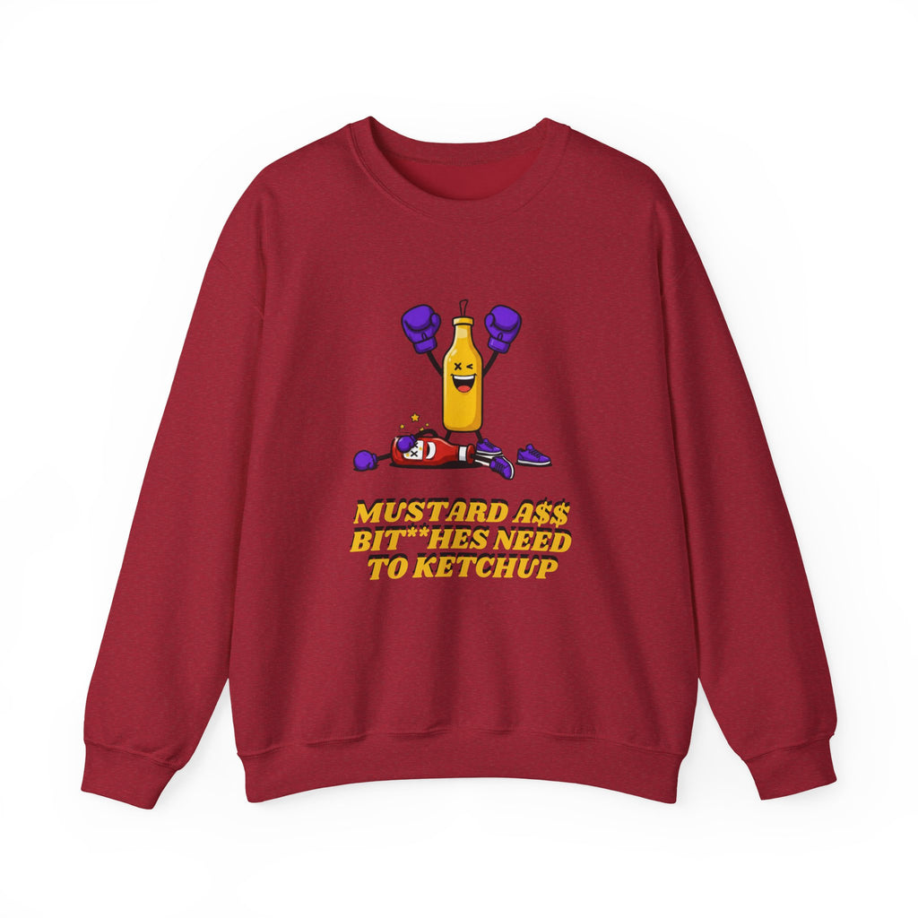 Mustard need to Ketchup xx.ultraviolet Boxing Bottle T-shirt | Funny Condiment Graphic Tee