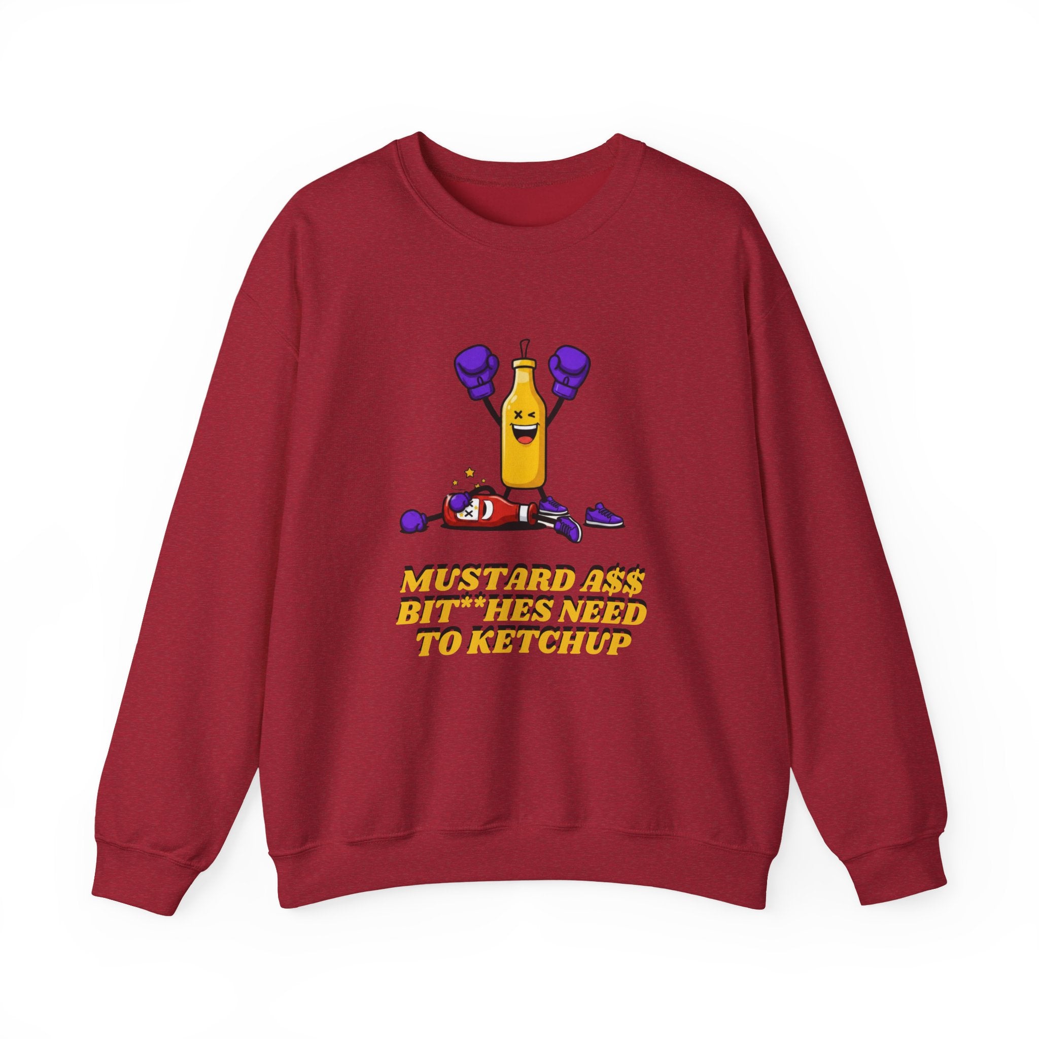 Mustard need to Ketchup xx.ultraviolet Boxing Bottle T-shirt | Funny Condiment Graphic Tee