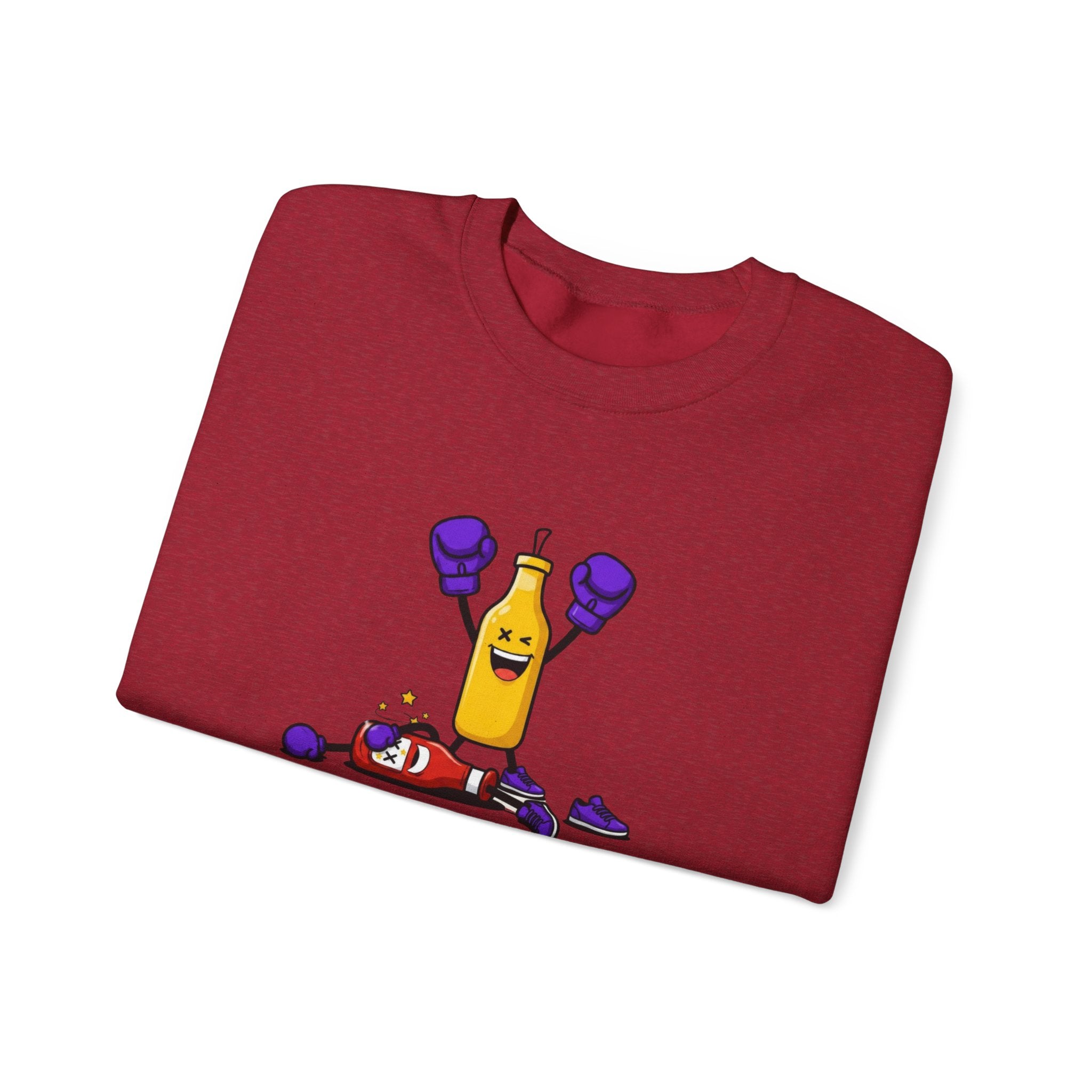 Mustard need to Ketchup xx.ultraviolet Boxing Bottle T-shirt | Funny Condiment Graphic Tee