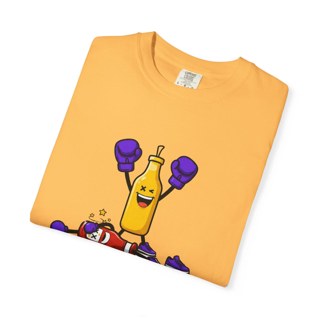 Mustard need to  Ketchup xx.ultraviolet Boxing Bottle T-shirt | Funny Condiment Graphic Tee