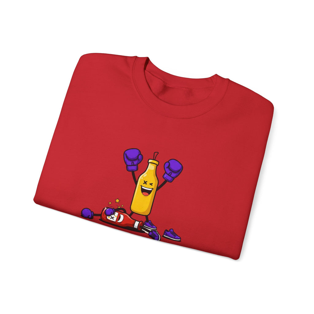 Mustard need to Ketchup xx.ultraviolet Boxing Bottle T-shirt | Funny Condiment Graphic Tee