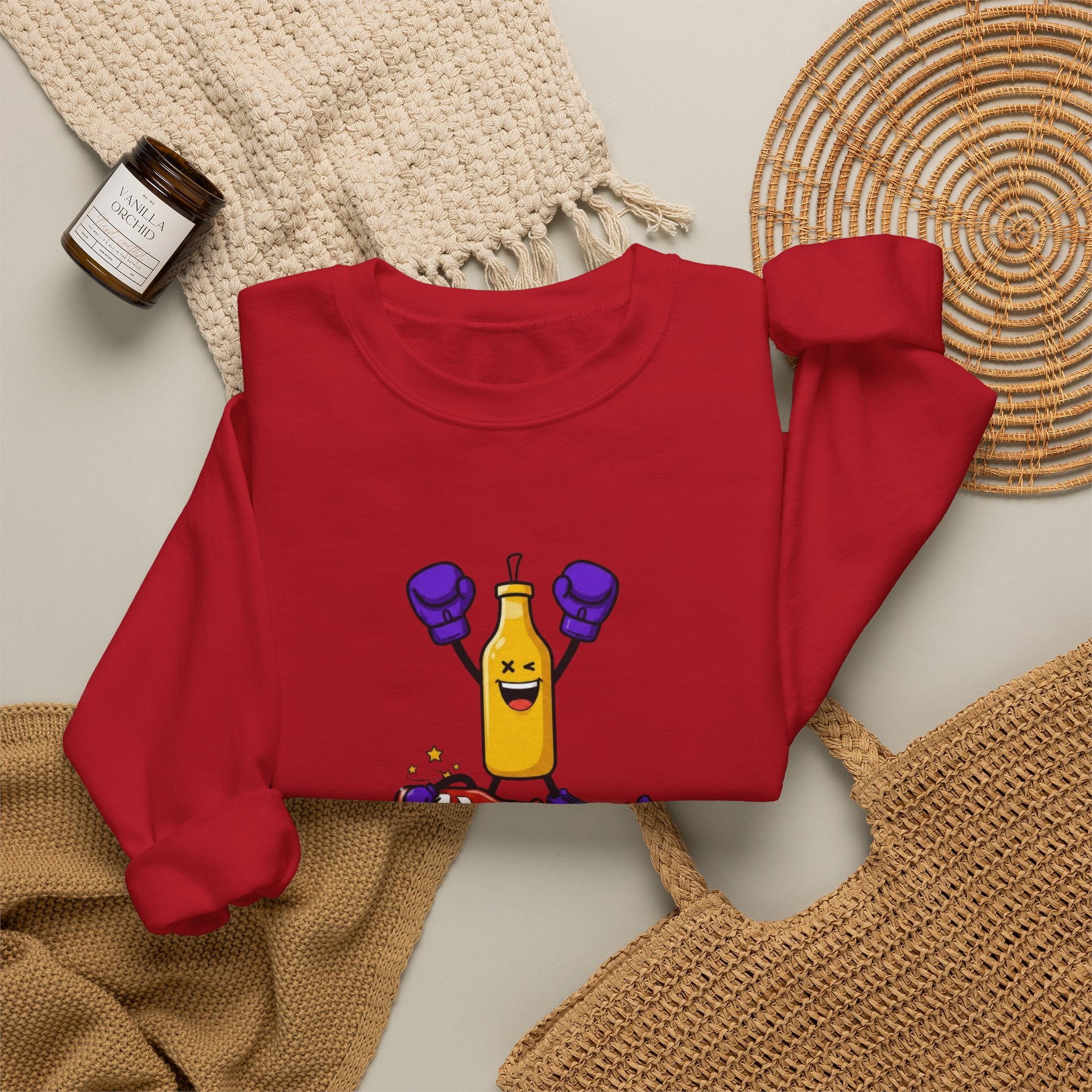 Mustard need to Ketchup xx.ultraviolet Boxing Bottle T-shirt | Funny Condiment Graphic Tee