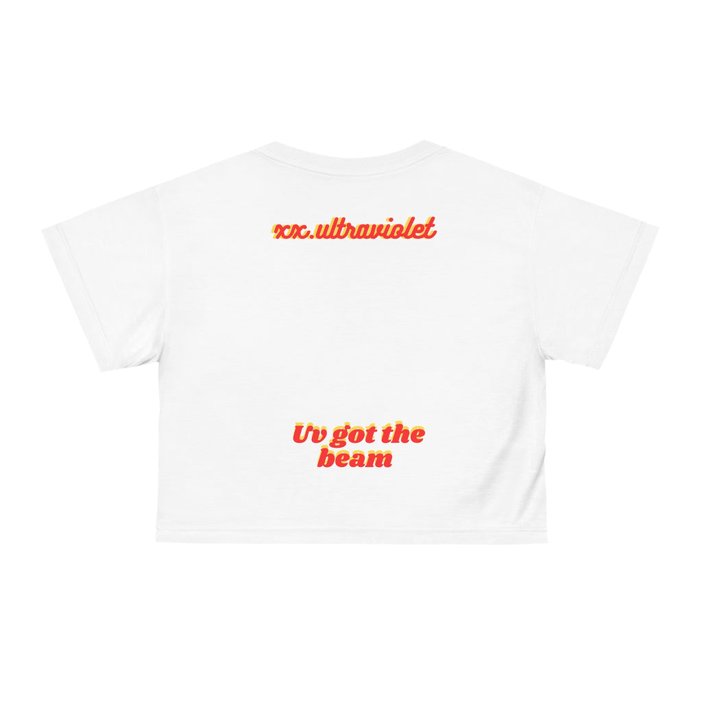 Crop Tee — "Mustard Ass B****** Need to Ketchup" Graphic Crop Tee