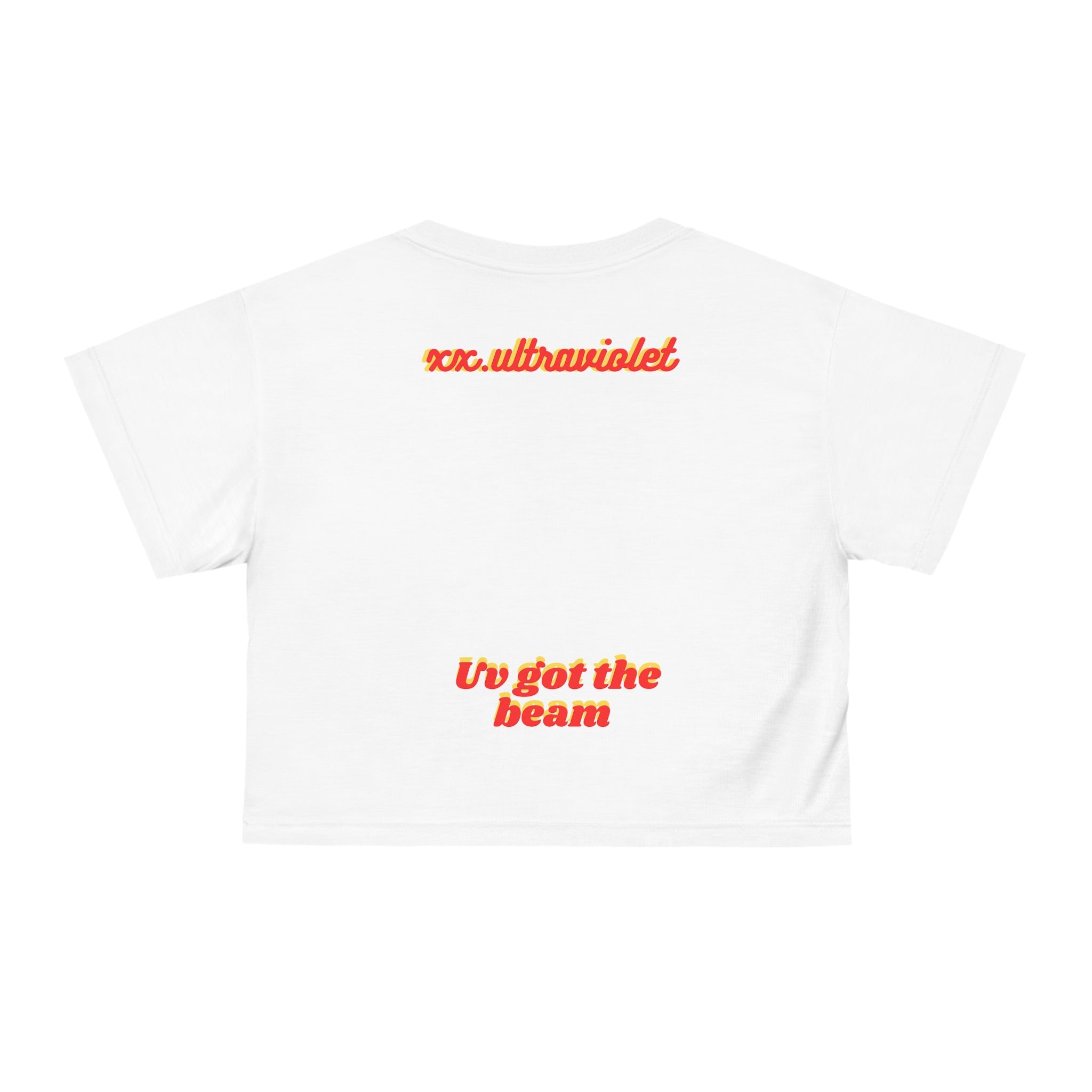 Crop Tee — "Mustard Ass B****** Need to Ketchup" Graphic Crop Tee