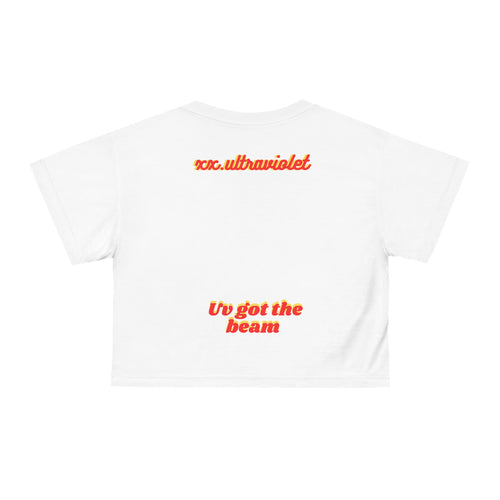 Crop Tee — "Mustard Ass B****** Need to Ketchup" Graphic Crop Tee